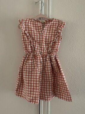 Marlot Paris 2T toddler Ruffle Gingham dress, 100% cotton